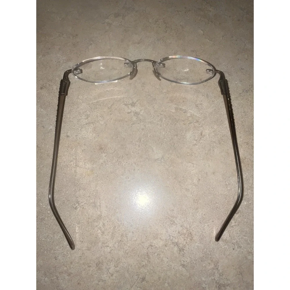 Vera Wang Capella 1 Titanium BR Brown Rimless Oval Womens Eyeglasses 50-18-133‎